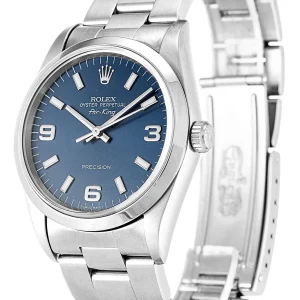 Alternative view of Rolex Air-King 34mm Blue Dial 14000