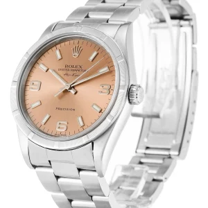 Alternative view of Rolex Air-King 34mm Salmon Dial 14010M