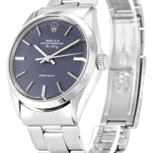 Alternative view of Rolex Air-King 34mm Blue Dial 5500