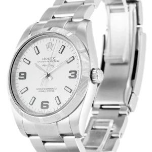 Alternative view of Rolex Air-King 34mm White Dial 114210